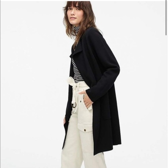 ❌SOLD❌ J. Crew Juliette collarless sweater-blazer in Black - Picture 2 of 8